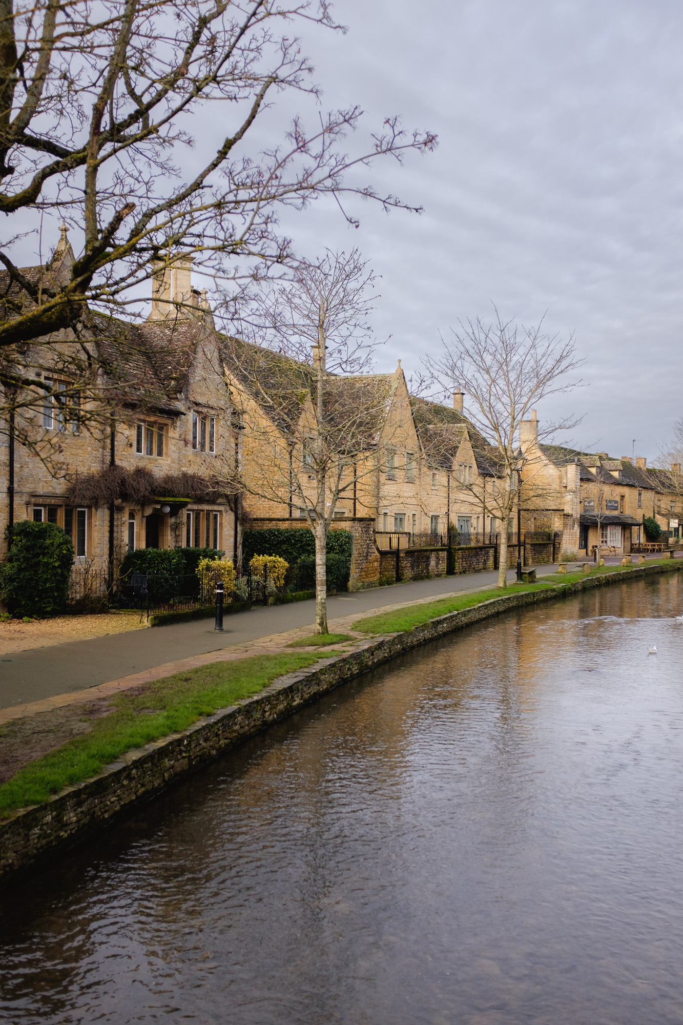 Riverside path in Bourton-on-the-Water