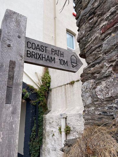 Wooden signs guide you along the length of the South West Coast Path - look out for the acorn denoting a national trail