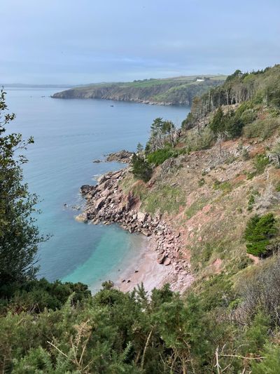 One of many picturesque bays along the route
