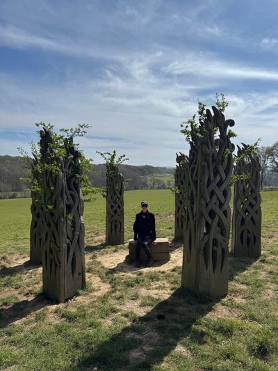 'Farbanks Henge' sculpture at Westfield