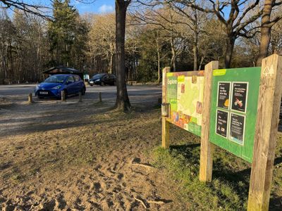 The car park at Abbot's Wood