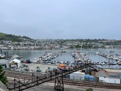 Overlooking Darthaven Marina, Kingswear, from the bus stop - the start point of this route