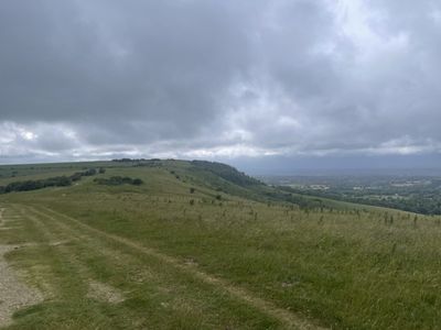 Looking towards the car park at Ditchling Beacon