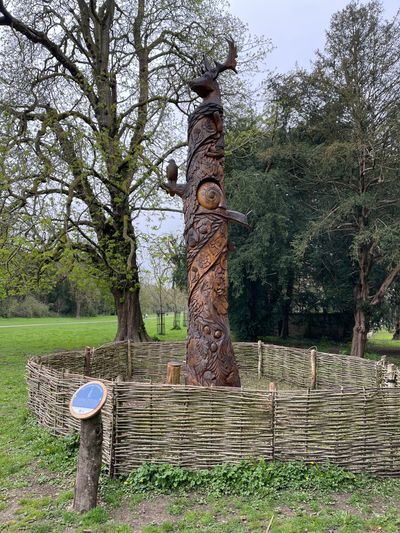 The Commemorative Coronation Carving in Cirencester Park