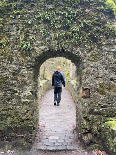 The characterful bridge beside Ossian's Hall