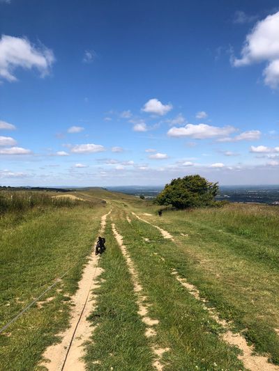 Heading along the South Downs Way towards Clayton