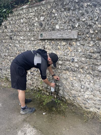 The free water tap at Housedean Farm campsite